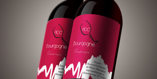 étiquette de vin AOC Bourgogne