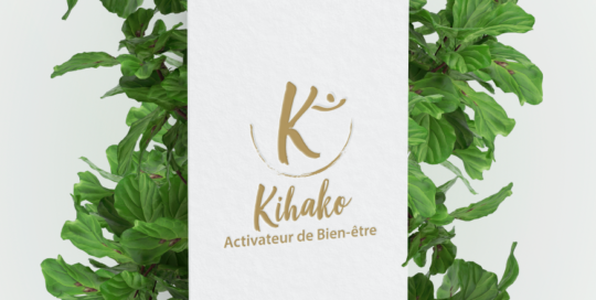 Création logo bien-être Agence SAORI : Kihako